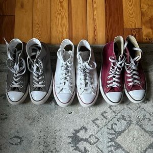 LOT of Converse High Top Sneakers